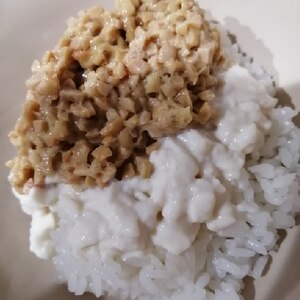 納豆豆腐ご飯